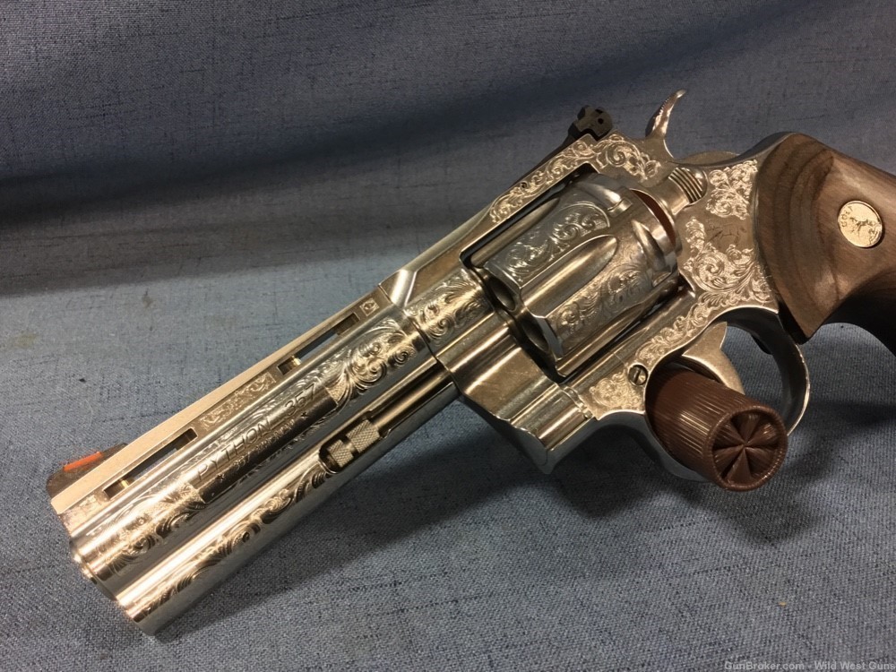 Colt Python .357mag 4.25” ENGRAVED -img-6