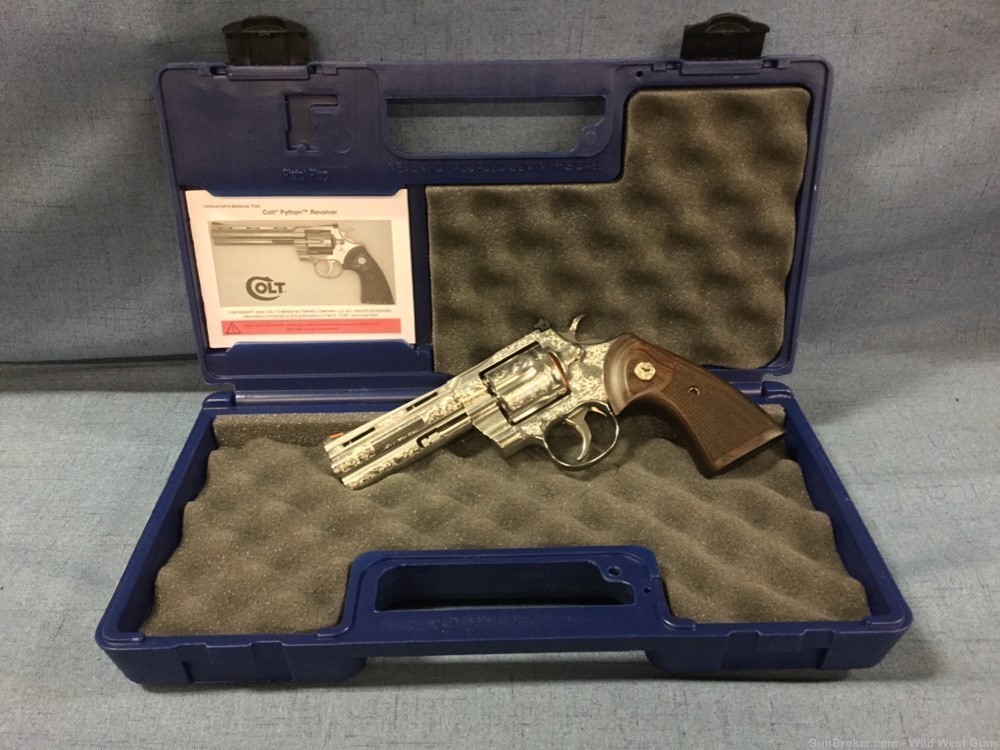 Colt Python .357mag 4.25” ENGRAVED -img-0