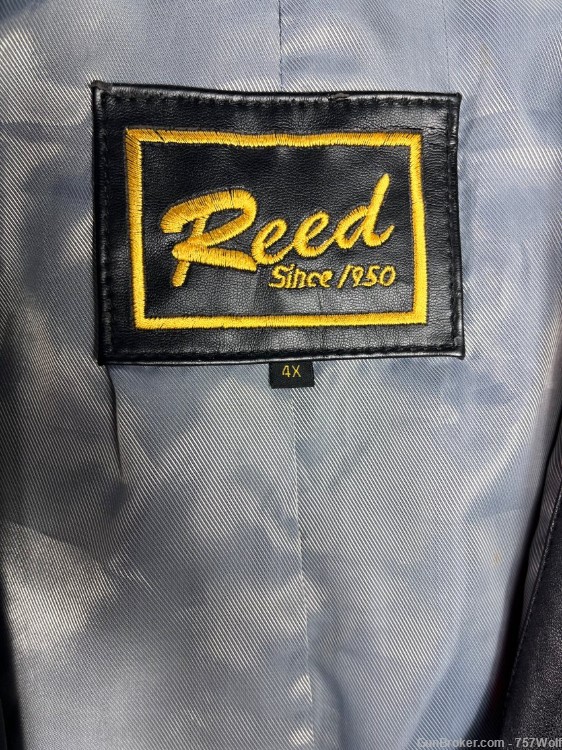 REED Sportswear Premium Black Lambskin Leather Blazer 4X Snazzy-img-2