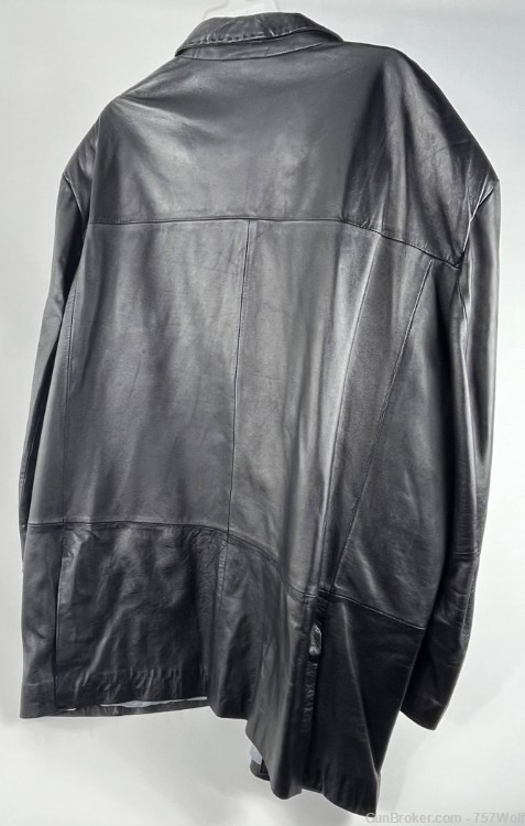 REED Sportswear Premium Black Lambskin Leather Blazer 4X Snazzy-img-3