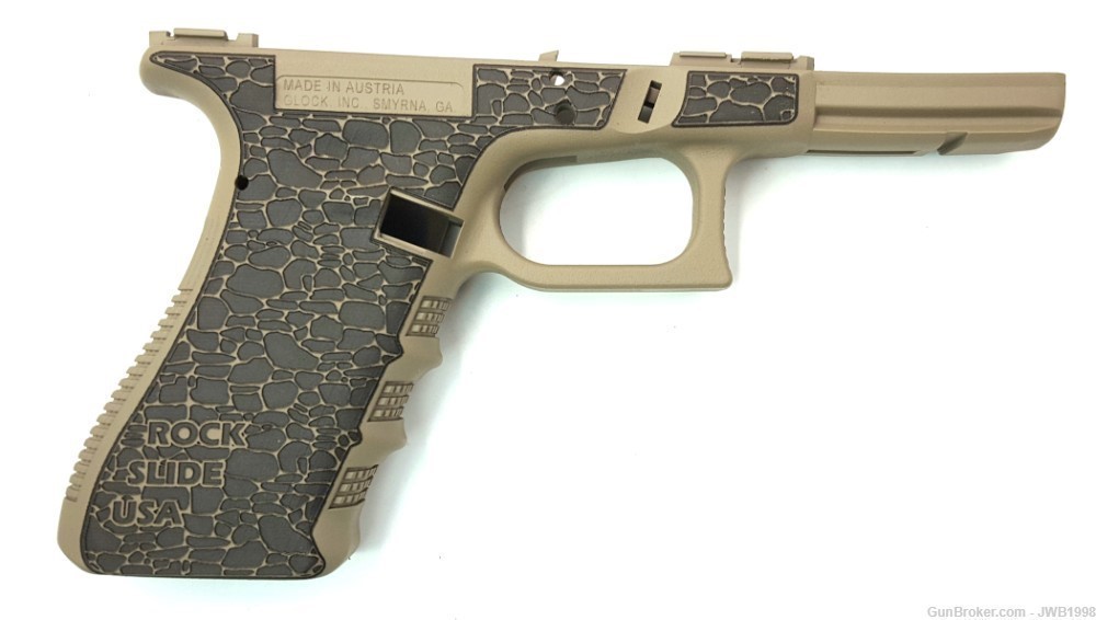 Glock 17/22/31 Gen 3 Frame Laser Engraved Grip FDE Cerakote PENNY AUCTION-img-0