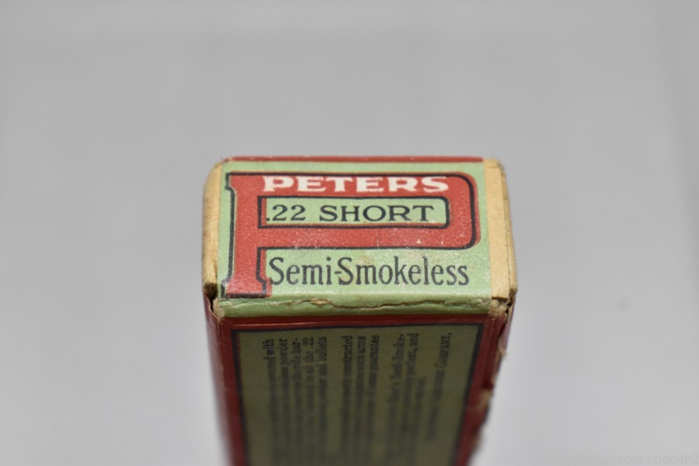 5 Scarce 2 Pc Vintage Boxes Peters 22 Short & Long Rifle S LR 2 Sealed -img-6