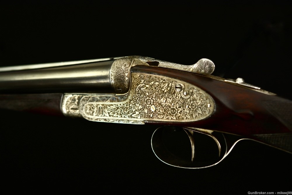 AYA 25 Sidelock Ejector 12 with  Churchill thin game rib. Very Ornate-img-2