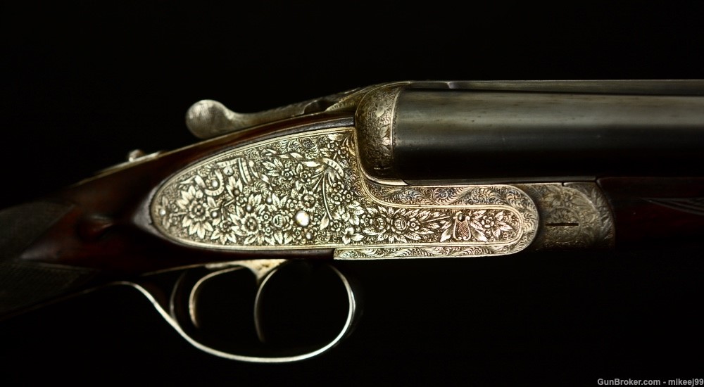 AYA 25 Sidelock Ejector 12 with  Churchill thin game rib. Very Ornate-img-10