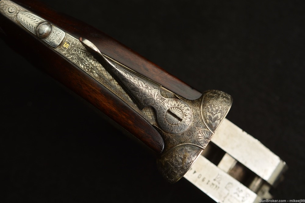 AYA 25 Sidelock Ejector 12 with  Churchill thin game rib. Very Ornate-img-23