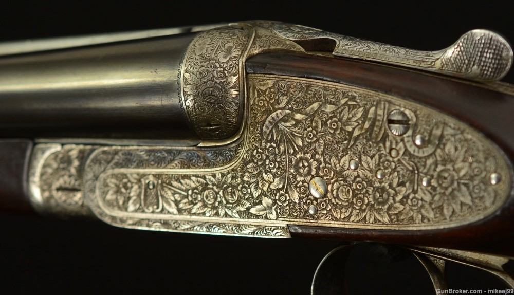 AYA 25 Sidelock Ejector 12 with  Churchill thin game rib. Very Ornate-img-1