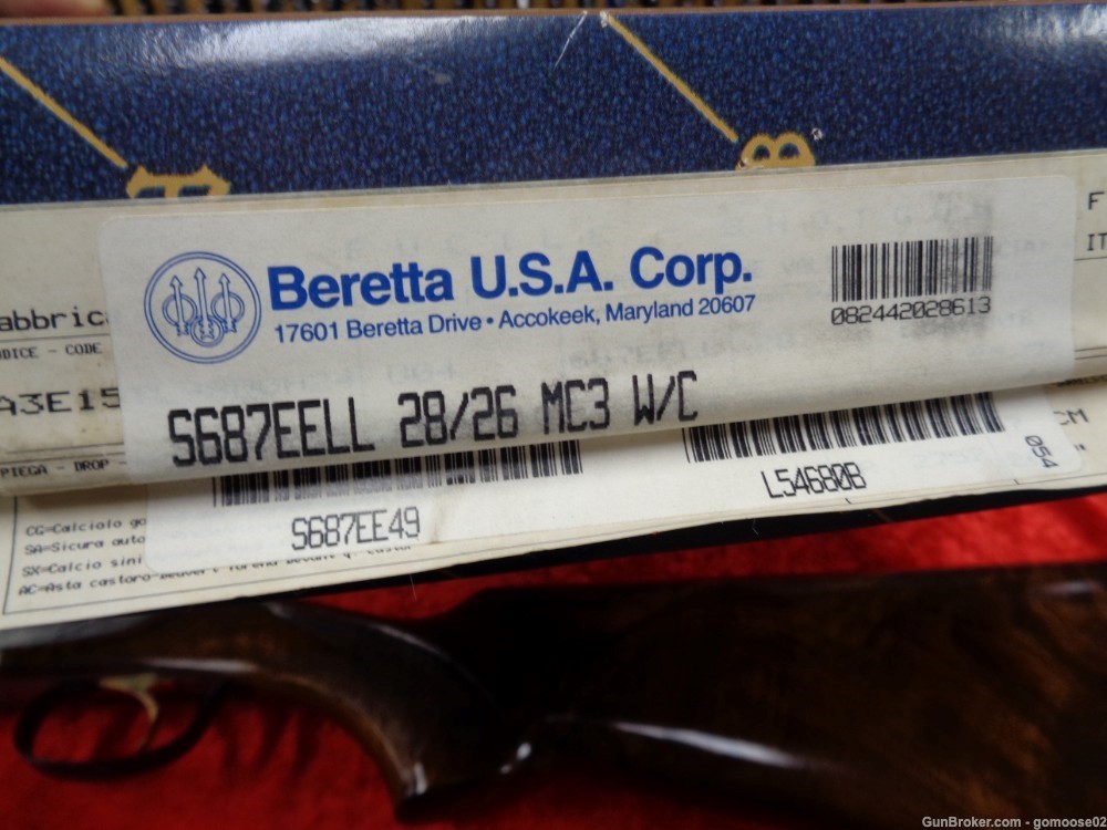 Beretta S687 EELL 28 Gauge 26 Barrel Engraved Diamond Pigeon Grade WE TRADE-img-78