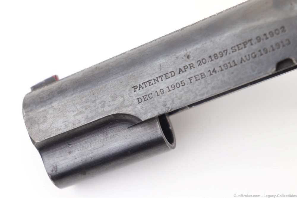 Colt 1911 - 1913 Dated Slide .45 ACP Pre WW1 -img-1
