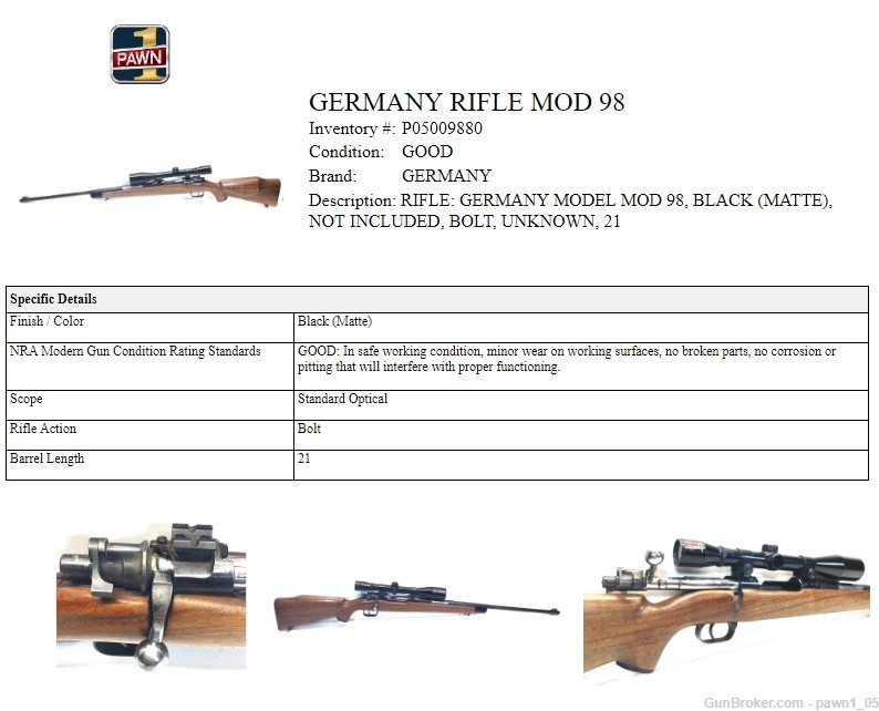WWII German Mauser Sporterized Model 98 -img-8