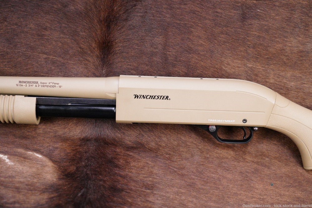 Winchester SXP Super X Pump Defender FDE 12 GA 18” CYL Pump Action Shotgun-img-9