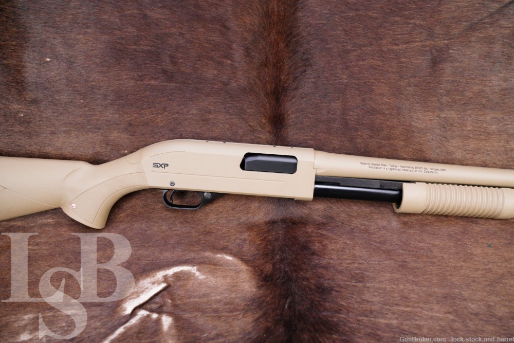 Winchester SXP Super X Pump Defender FDE 12 GA 18” CYL Pump Action Shotgun-img-0