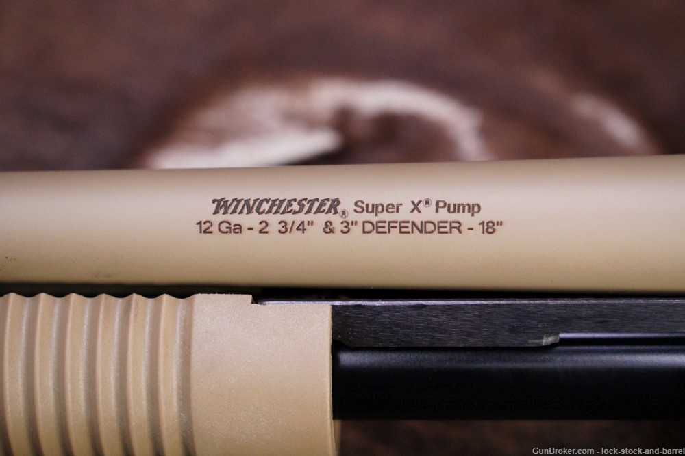Winchester SXP Super X Pump Defender FDE 12 GA 18” CYL Pump Action Shotgun-img-17