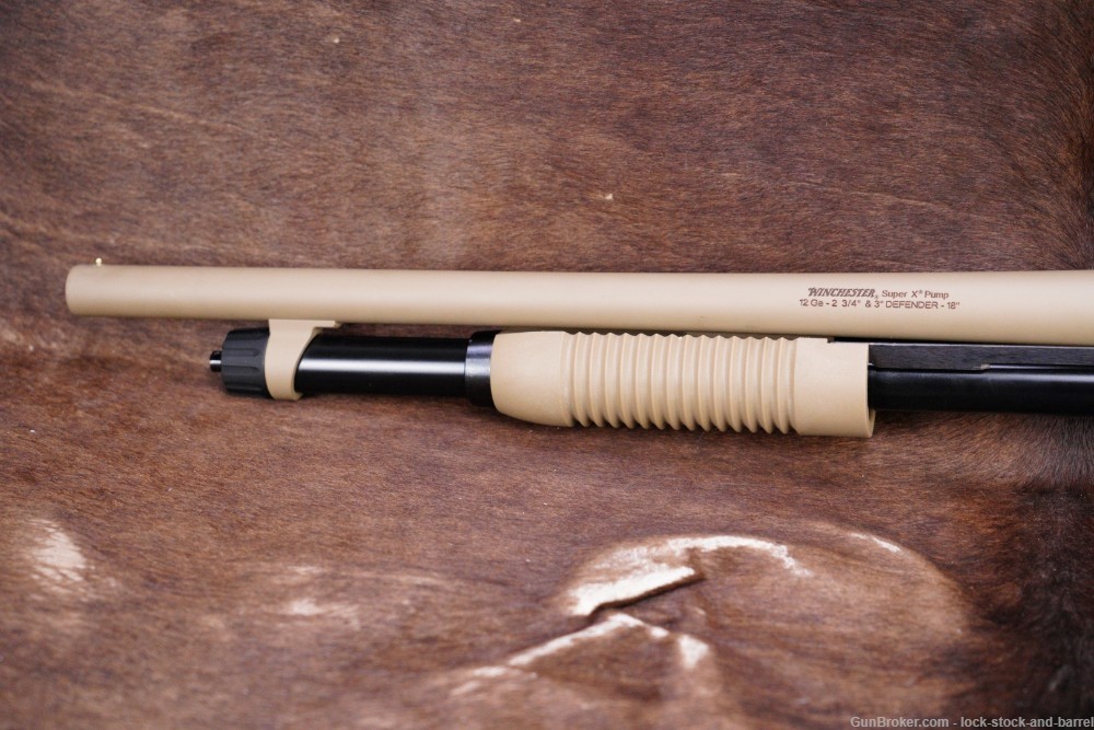 Winchester SXP Super X Pump Defender FDE 12 GA 18” CYL Pump Action Shotgun-img-10