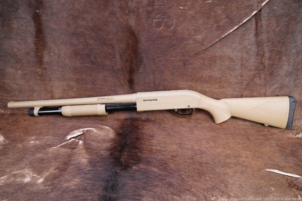 Winchester SXP Super X Pump Defender FDE 12 GA 18” CYL Pump Action Shotgun-img-7