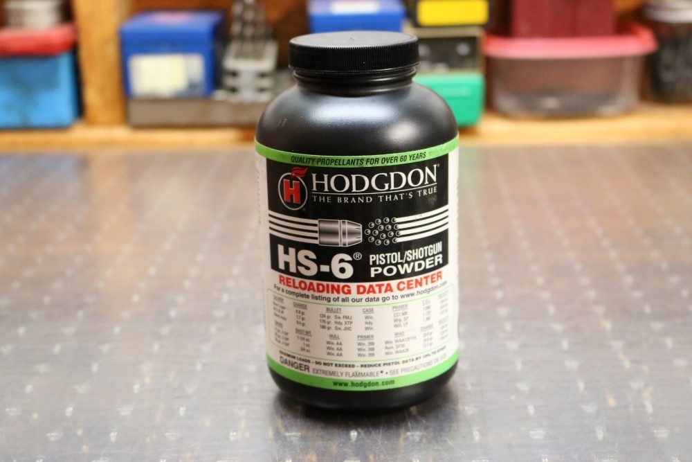 Hodgdons HS-6 Pistol/Shotgun Powder 1 pound-img-0