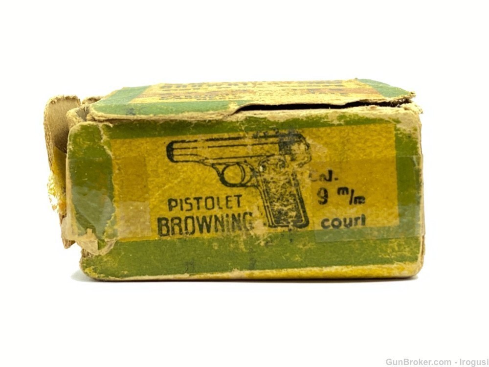 FN Browning .380 Rare Vintage Box 24 Rounds Fabrique Nationale 9mm Short-img-3