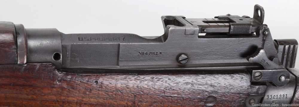 Lee-Enfield No.4 MK1 Bolt Action Rifle .303 British (1942) U.S. PROPERTY - -img-19