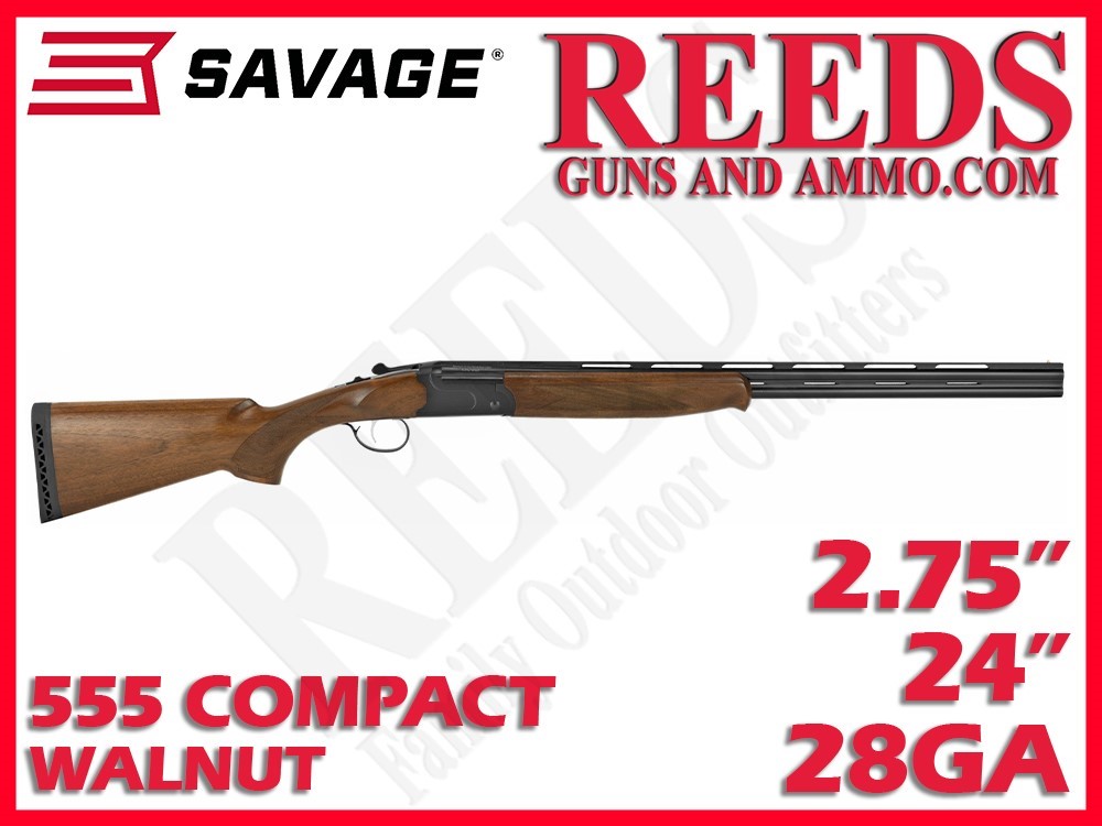 Savage Stevens 555 Compact Walnut 28 Ga 2-3/4in 24in 22155-img-0