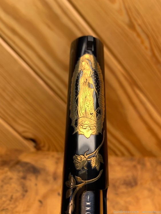 NEW ! 37 OF 300 COLT 1911 LADY OF GUADALUPE .38 SUPER ENGRAVED 5" BARREL NR-img-22