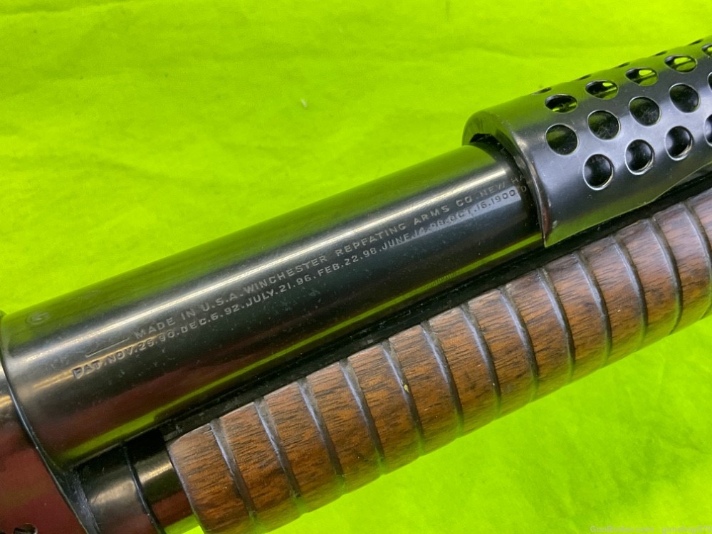 Winchester 1897 97 Pump Action Shotgun Trench Gun Riot 12 GA MFG 1937 C&R -img-15