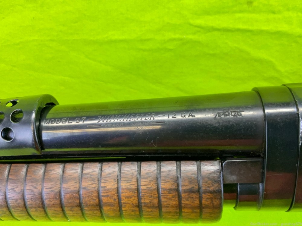 Winchester 1897 97 Pump Action Shotgun Trench Gun Riot 12 GA MFG 1937 C&R -img-27