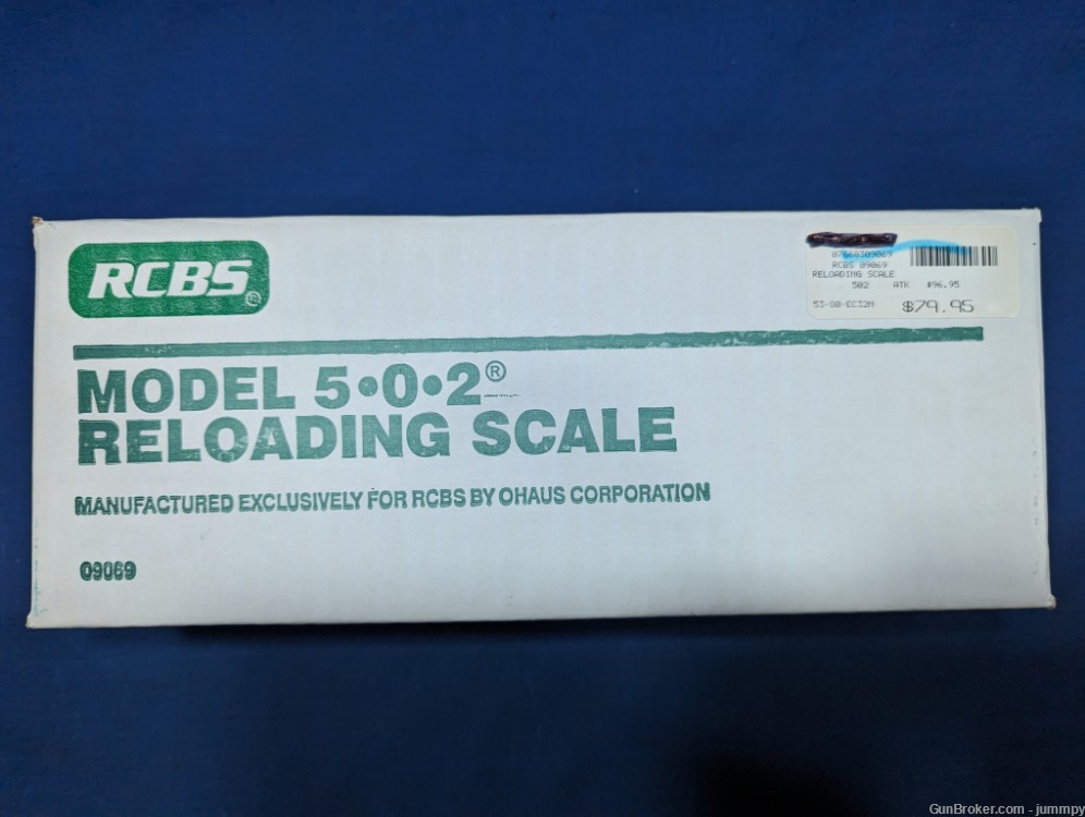 RCBS Model 502 scale By OHAUS 505 grain capacity. -img-0