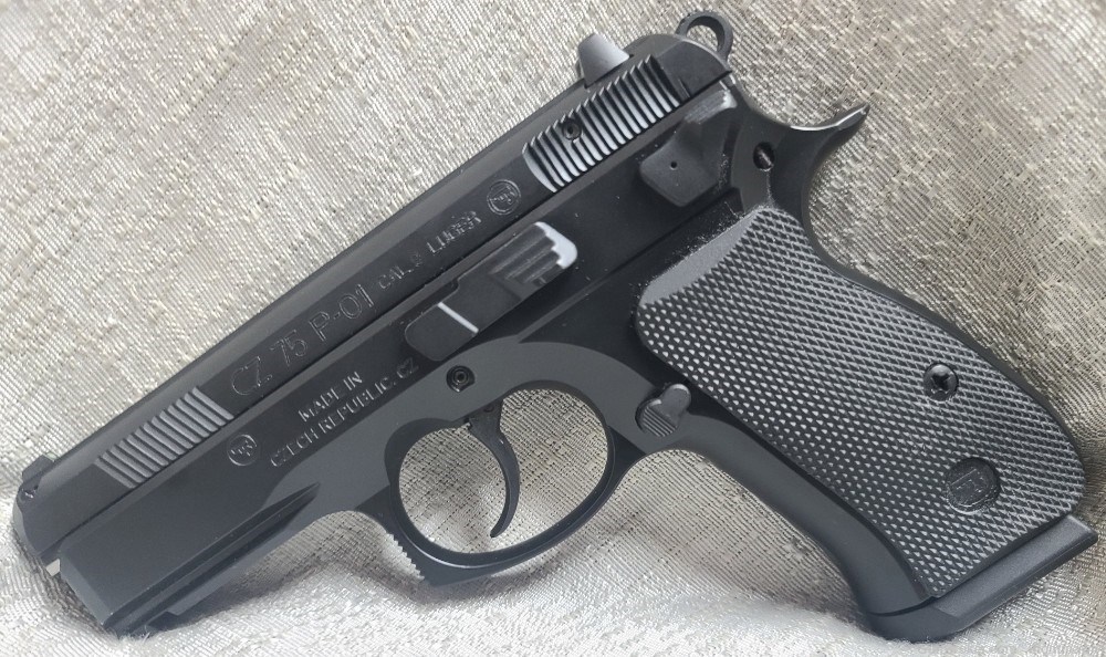CZ 75 P-01 Compact 9mm W/ 4 Mags Nite Sights Case Semi-Auto Pistol DA/SA -img-2