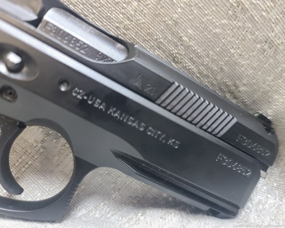 CZ 75 P-01 Compact 9mm W/ 4 Mags Nite Sights Case Semi-Auto Pistol DA/SA -img-13
