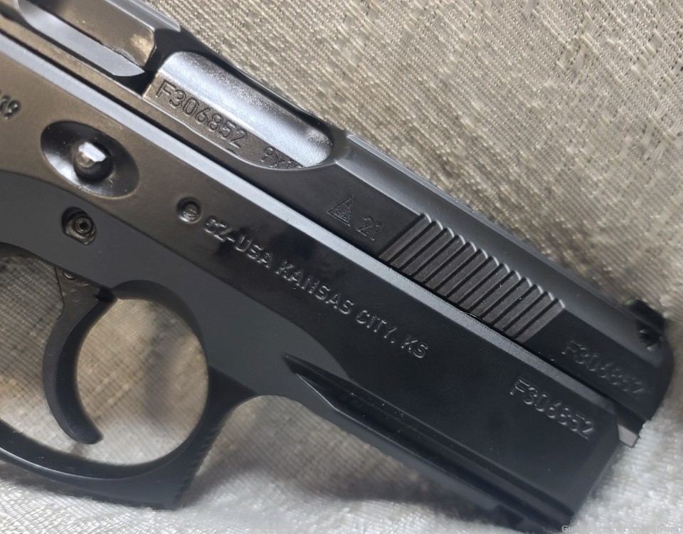 CZ 75 P-01 Compact 9mm W/ 4 Mags Nite Sights Case Semi-Auto Pistol DA/SA -img-14