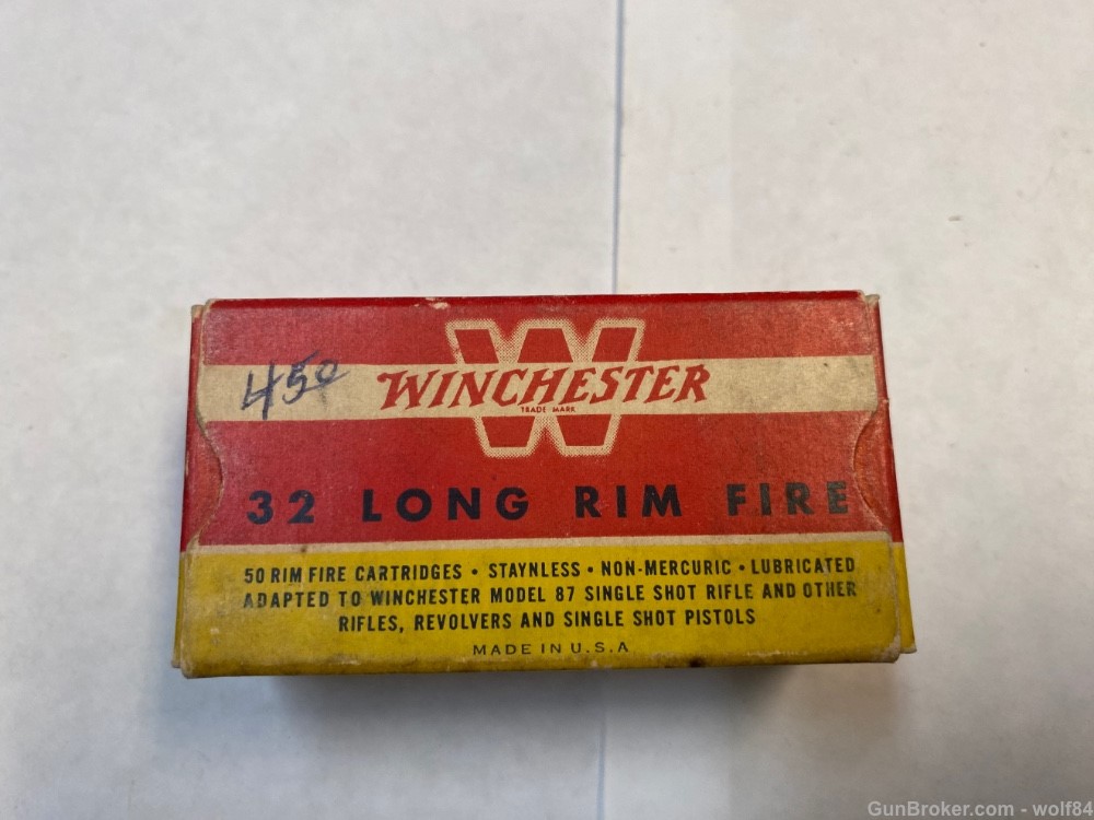 32 Long Rimfire Winchester  89 gr 32 L RF NOS-img-1