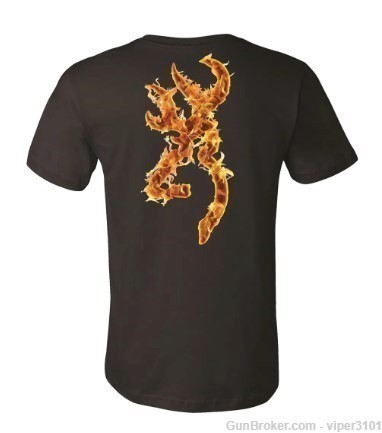 Browning Men's Hells Canyon Buckmark T-Shirt - Black - XL-img-0