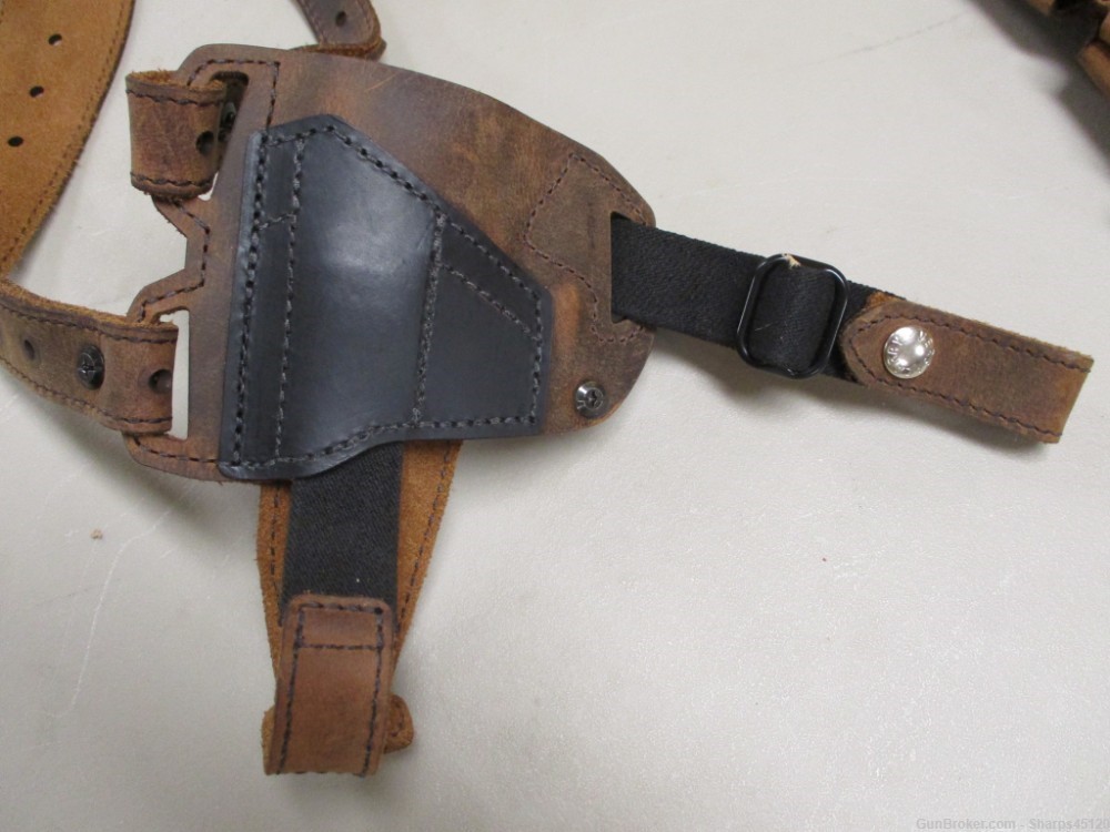 Used Versa Carry Leather Shoulder Holster - probably size 4 (fits SIG P365)-img-2