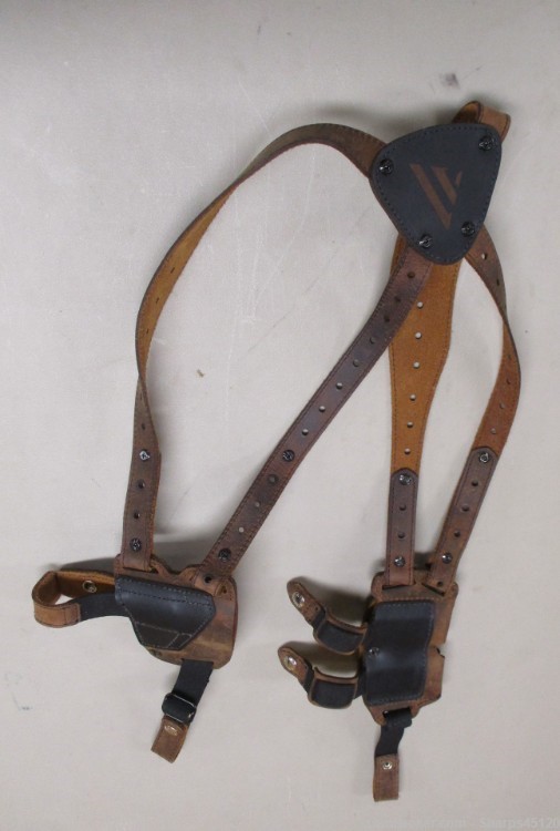 Used Versa Carry Leather Shoulder Holster - probably size 4 (fits SIG P365)-img-5