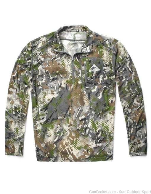 SKRE KAIBAB 150 TOP 1/4 ZIPPER (MERINO WOOL) Summit Camo XL hunting shirt-img-0
