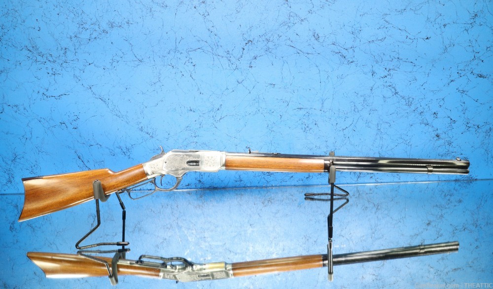 UBERTI 1873 SPORTING RIFLE 44-40 OCTOGON MFG IN 1977 VERY NICE LEVER ACTION-img-38