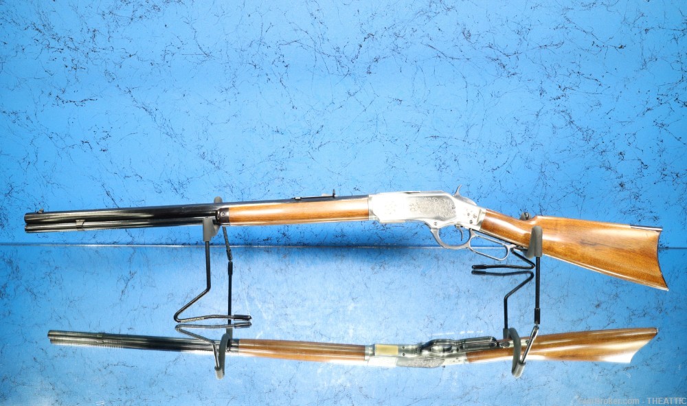 UBERTI 1873 SPORTING RIFLE 44-40 OCTOGON MFG IN 1977 VERY NICE LEVER ACTION-img-2