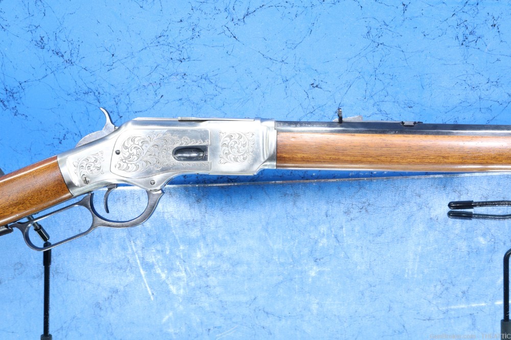 UBERTI 1873 SPORTING RIFLE 44-40 OCTOGON MFG IN 1977 VERY NICE LEVER ACTION-img-1