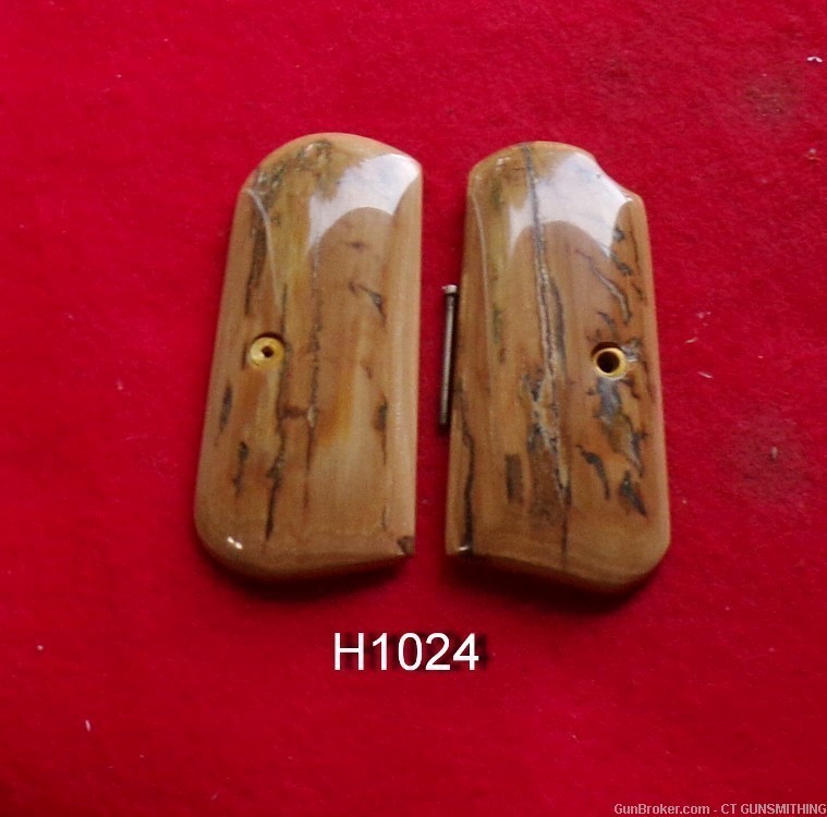 Matched pair of Siberian Mammoth Ivory Grips for Colt 1903/08 -img-1