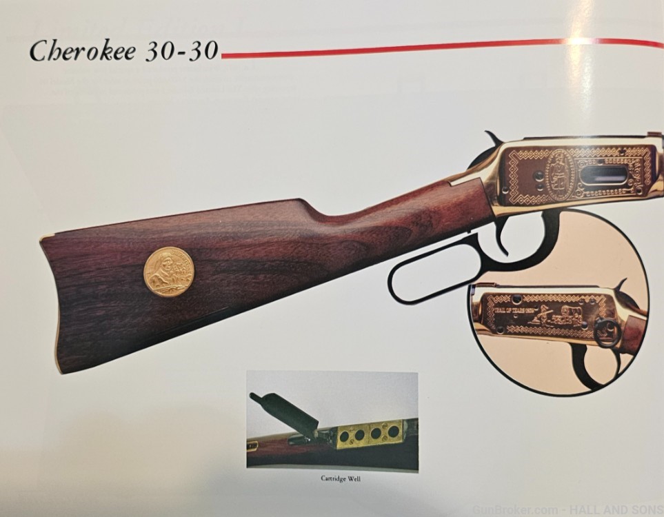 Winchester 94 * CHEROKEE * COMMEMORATIVE 30-30 BORN 1978 ENGRAVED -img-56