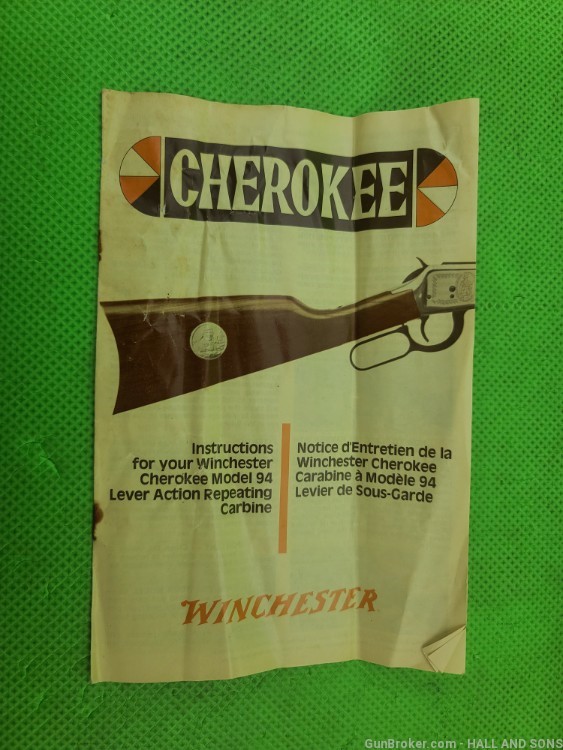 Winchester 94 * CHEROKEE * COMMEMORATIVE 30-30 BORN 1978 ENGRAVED -img-6