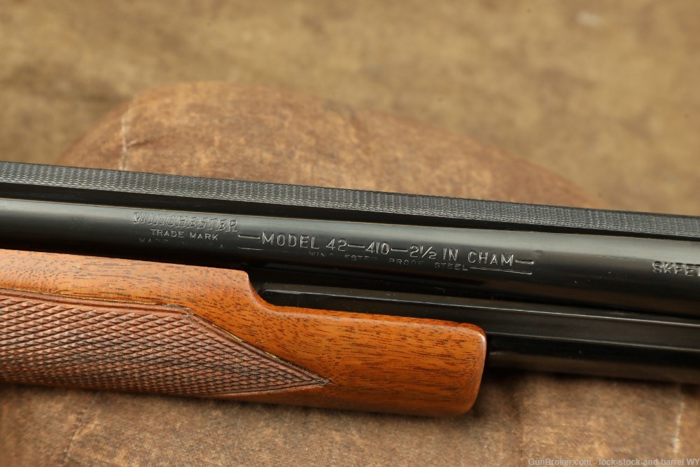 Like-New Winchester Model 42 28" Skeet .410 Bore, MFD 1942 C&R-img-27