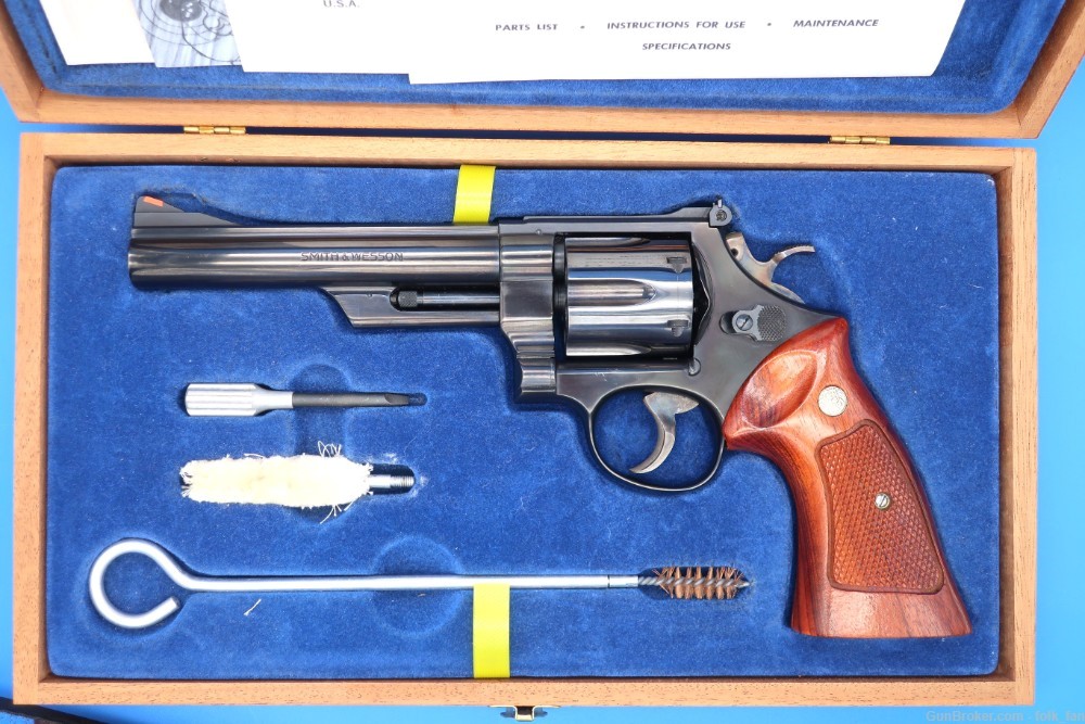 Smith & Wesson 25-5 45 Colt w/Case, Tools, Shipper ca. 1980 Near Mint!-img-0