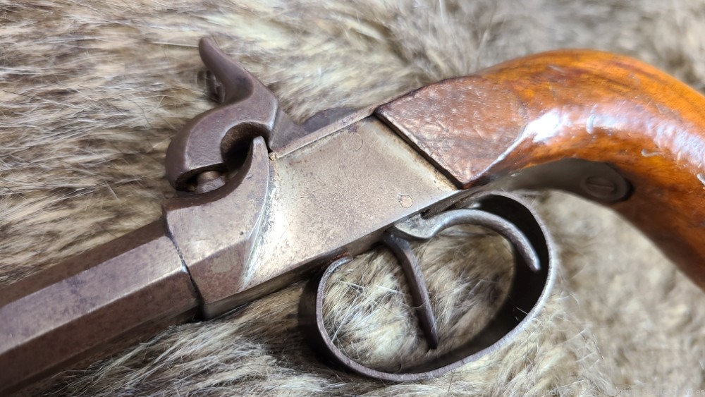 Double Barrel Percussion Pistol - .38 Caliber - Side-by-Side - Circa 1840 -img-6
