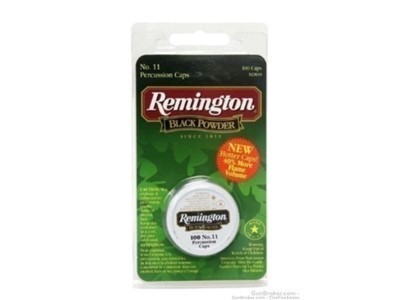 Remington no. 11 Percussion Caps #11 (100 Count) black powder muzzleloading