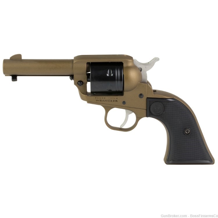 Ruger Wrangler .22 LR Single Action Revolver 3.75" Burnt Bronze 02054-img-1