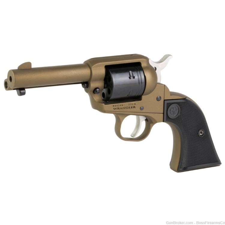 Ruger Wrangler .22 LR Single Action Revolver 3.75" Burnt Bronze 02054-img-0