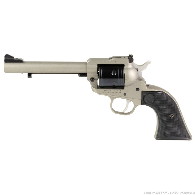 Ruger Super Wrangler .22 LR Revolver 5.5" w/.22 WMR Cylinder Silver 02033-img-1