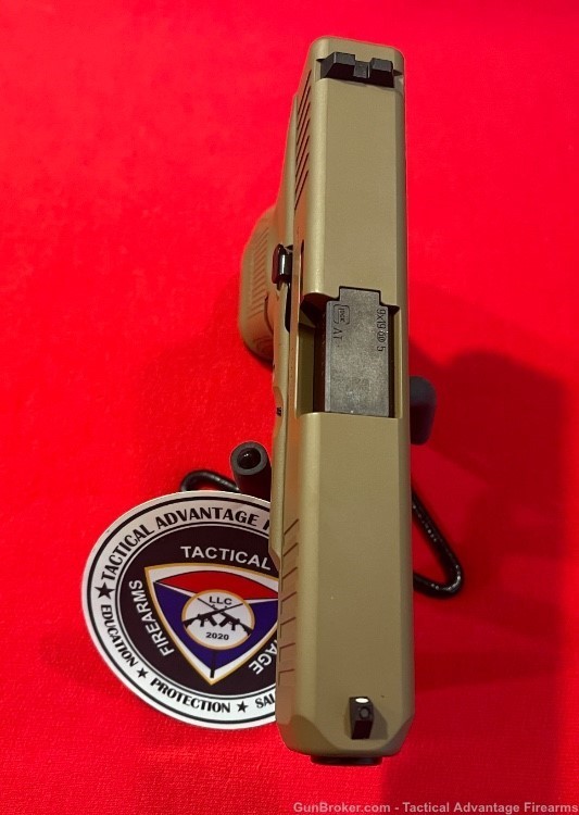 Glock 19 Gen 5 (Davidson’s Dark Earth Pistol by Apollo Customs) 15- Rounds -img-3