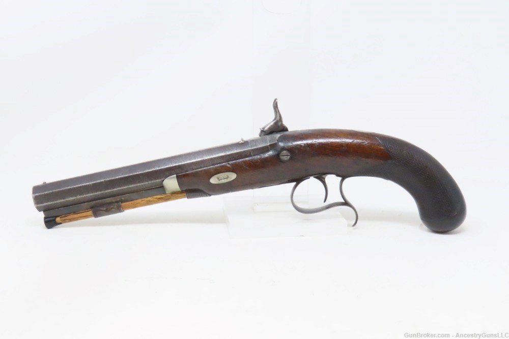Antique GRIFFITHS Belt Pistol ENGRAVED LONDON English .62 Caliber-img-13