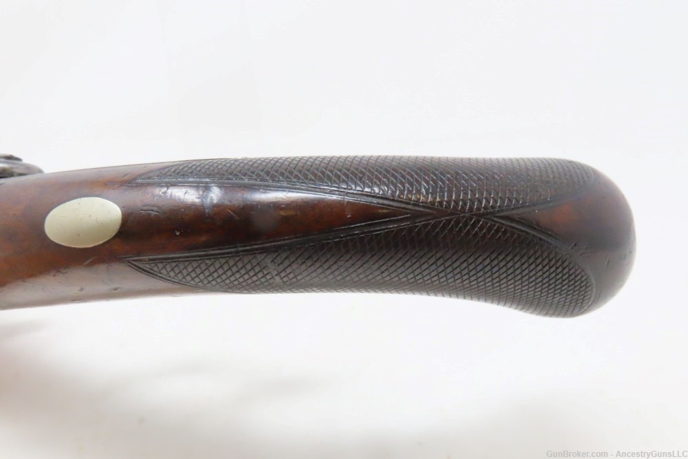 Antique GRIFFITHS Belt Pistol ENGRAVED LONDON English .62 Caliber-img-7